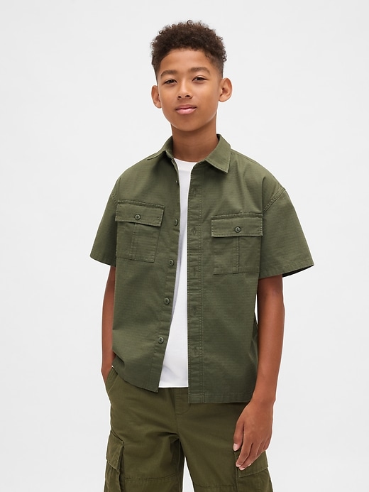 camicia ripstop utility per bambini