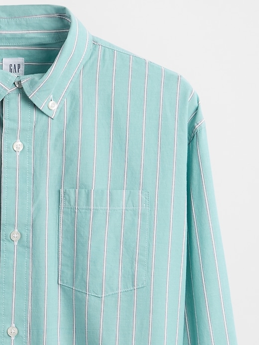 camicia rilassata in popeline di cotone biologico per bambini