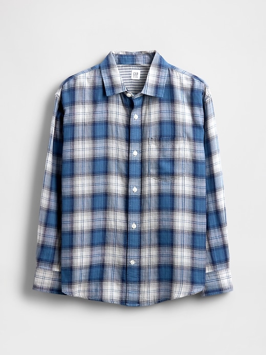 camicia a quadri rilassata per bambini