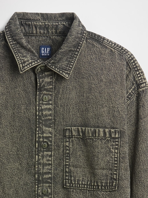 camicia in denim per bambini