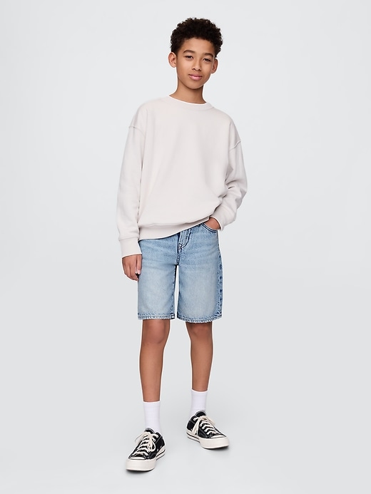 pantaloncini in denim larghi anni 90 per bambini ultrasoft