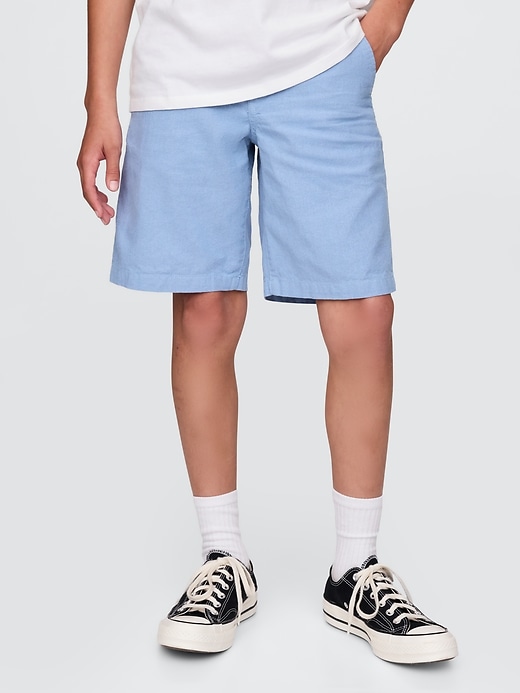 pantaloncini in lino e cotone da 8 per bambini