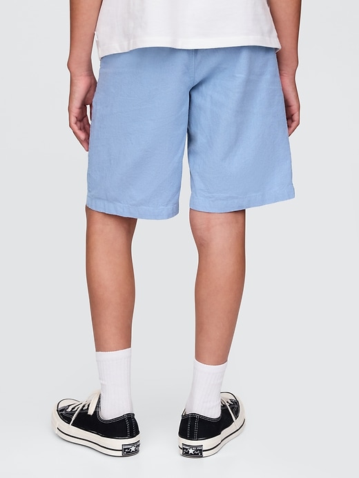 pantaloncini in lino e cotone da 8 per bambini