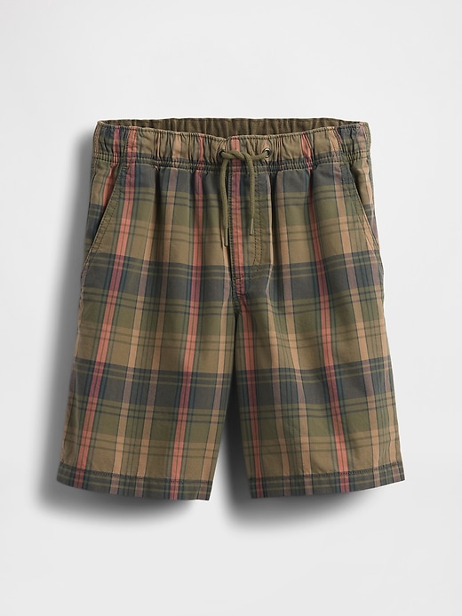 pantaloncini in tela a quadri per bambini
