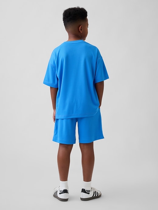 pantaloncini in rete riciclata gapfit tech per bambini