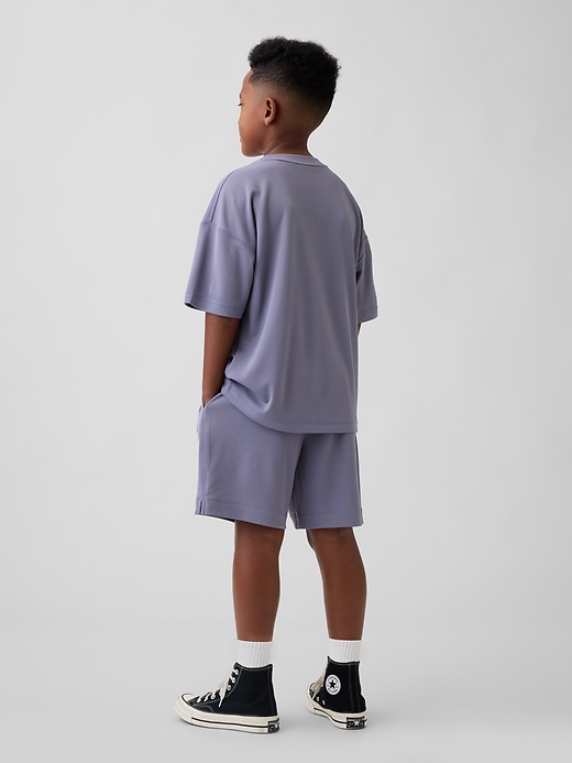 pantaloncini in rete riciclata gapfit tech per bambini