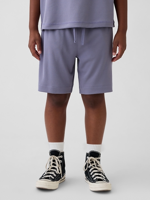 pantaloncini in rete riciclata gapfit tech per bambini