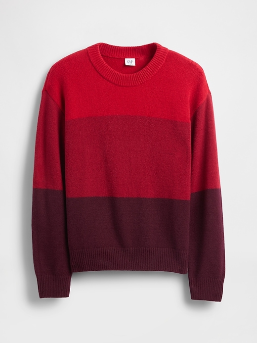 maglione girocollo rilassato cashsoft per bambini