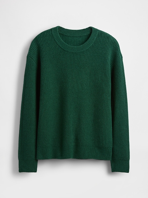maglione girocollo rilassato cashsoft per bambini