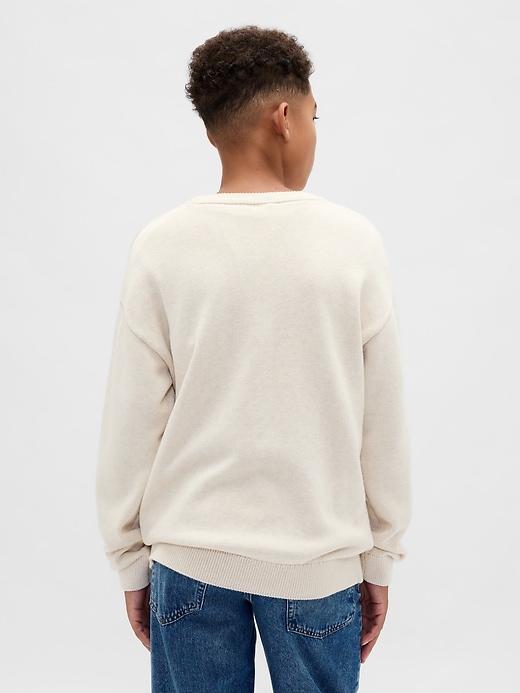 maglione girocollo rilassato per bambini