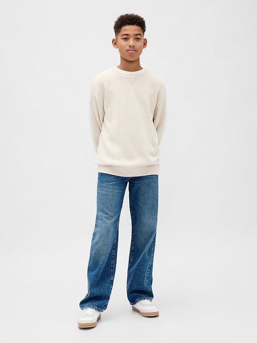 maglione girocollo rilassato per bambini