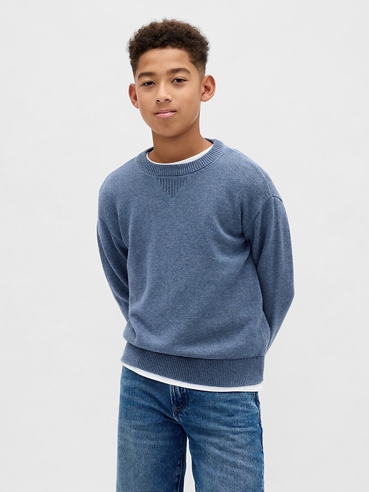 maglione girocollo rilassato per bambini