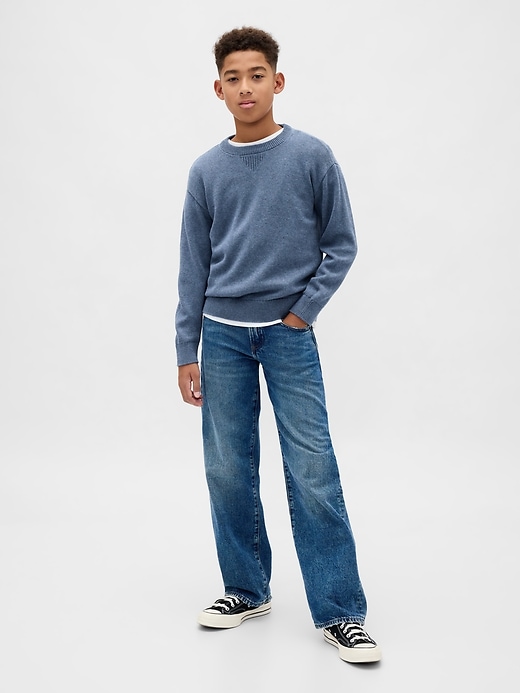 maglione girocollo rilassato per bambini