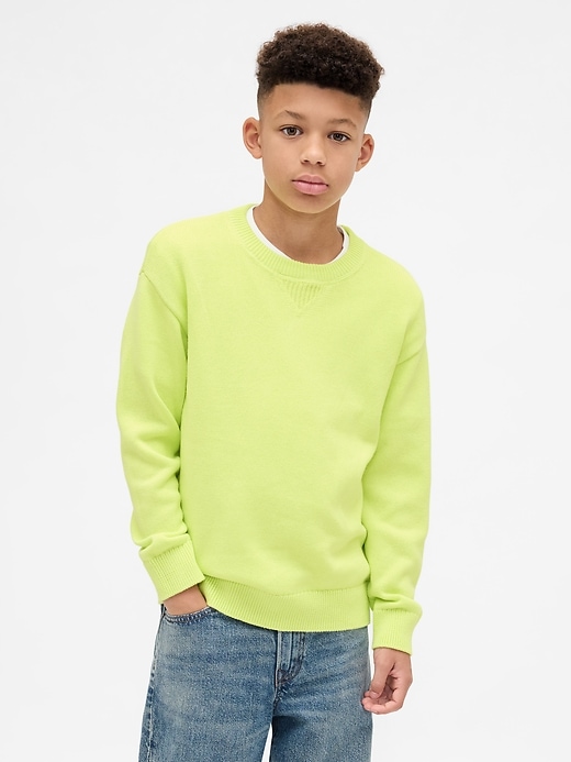 maglione girocollo rilassato per bambini