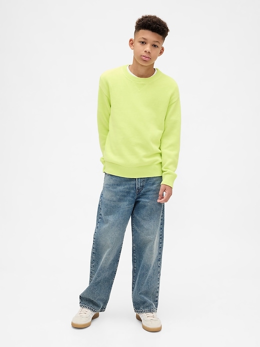 maglione girocollo rilassato per bambini