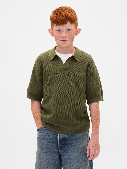 camicia a nido dape per bambini con colletto johnny