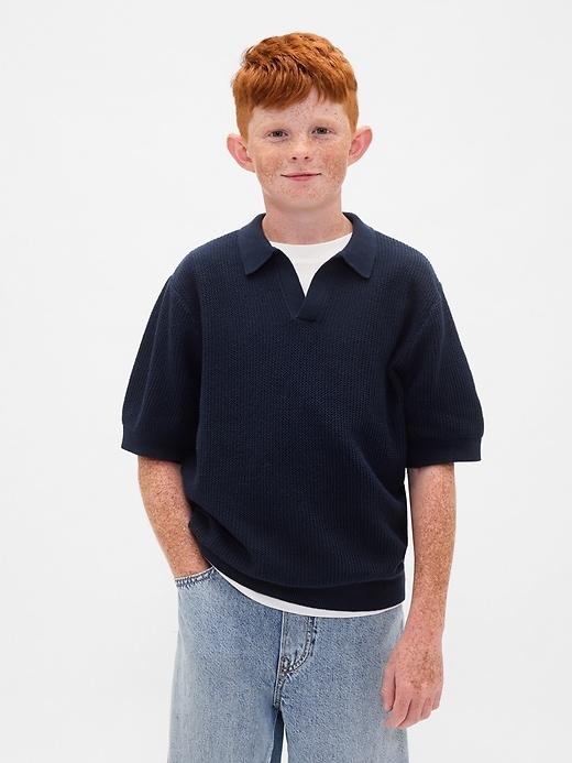 camicia a nido dape per bambini con colletto johnny