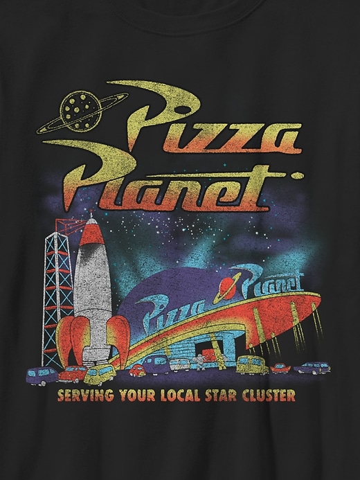 maglietta grafica per bambini toy story pizza planet