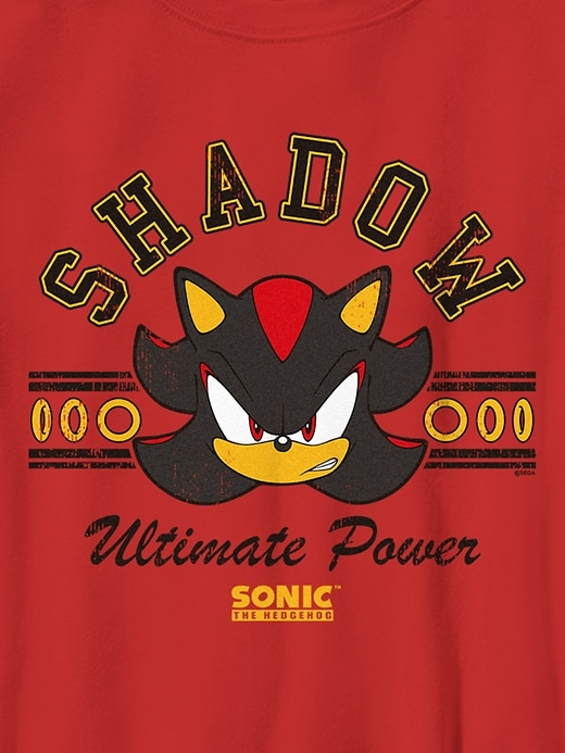 maglietta grafica sonic the hedgehog shadow per bambini