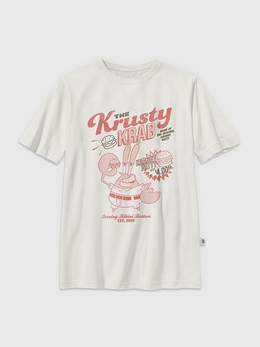maglietta grafica spongebob krusty krab per bambini
