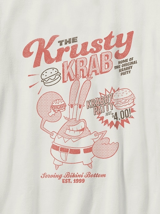 maglietta grafica spongebob krusty krab per bambini