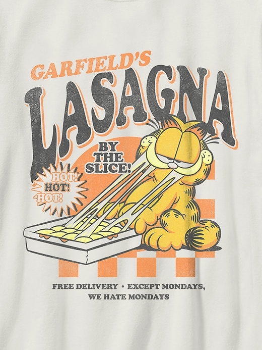 maglietta grafica garfield lasagna per bambini