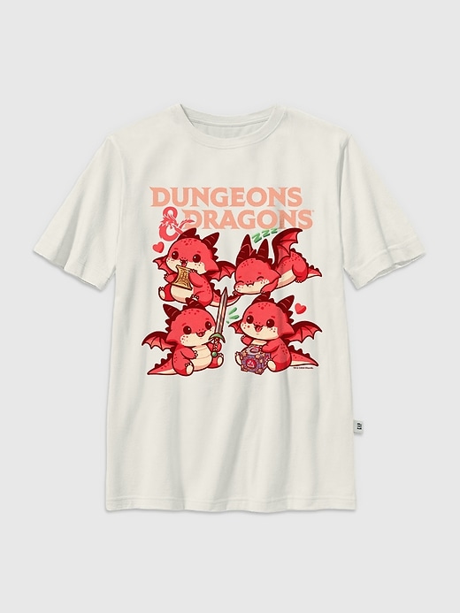 maglietta grafica chibi di dungeons and dragons per bambini
