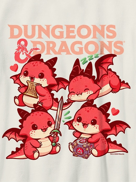 maglietta grafica chibi di dungeons and dragons per bambini