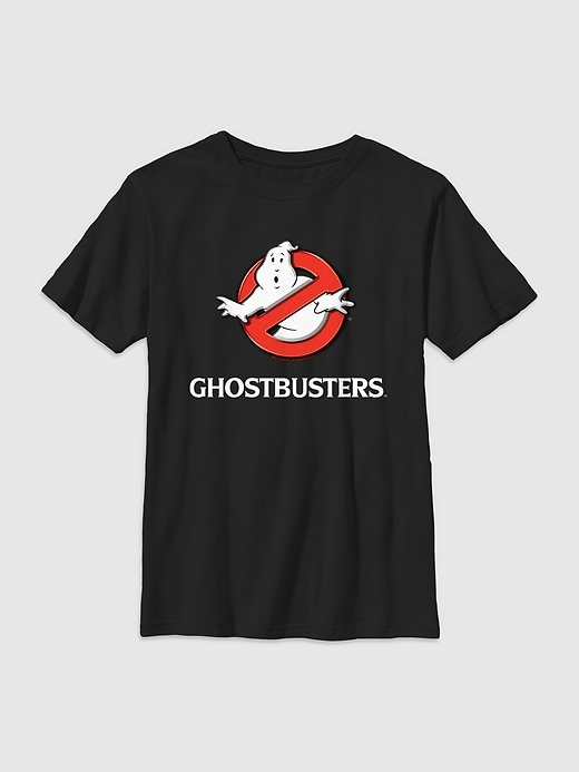 maglietta grafica con logo ghostbusters per bambini