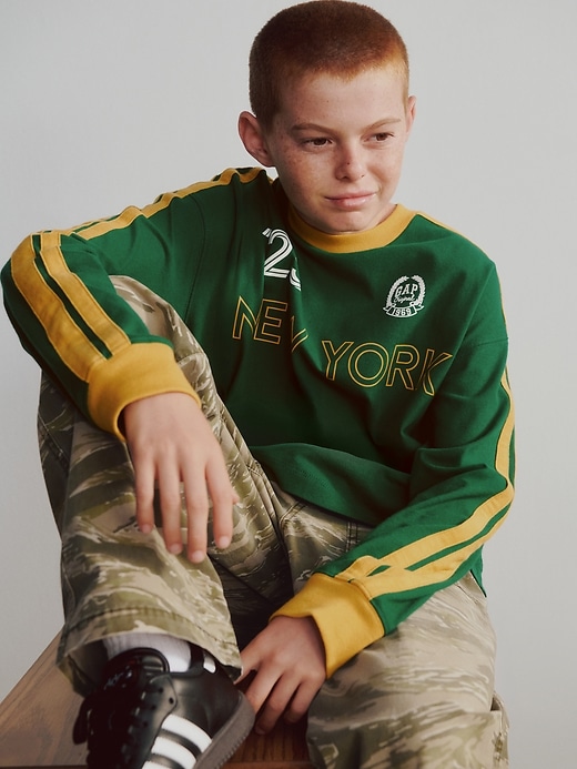 maglietta con logo della maglia da calcio per bambini