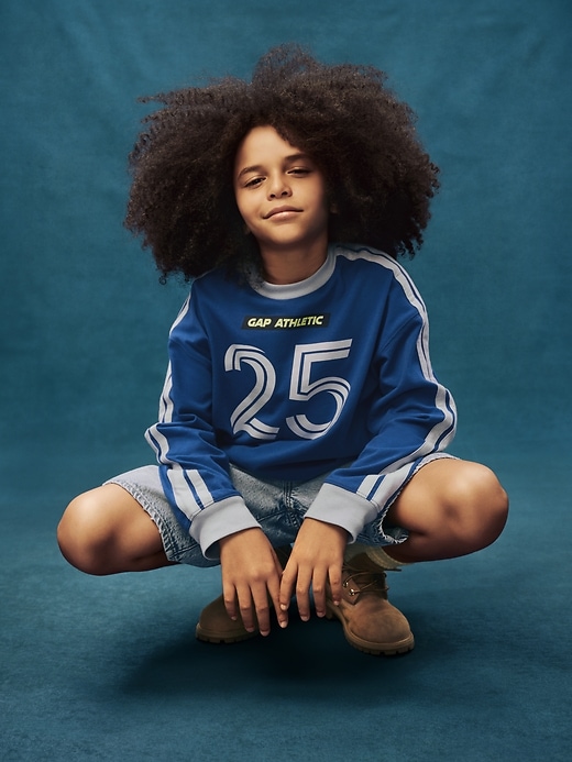 maglietta con logo della maglia da calcio per bambini
