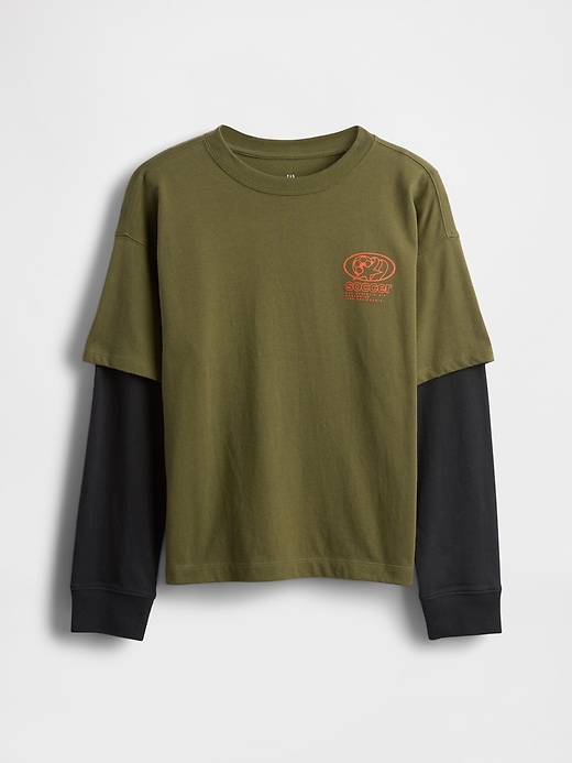 t-shirt grafica 2 in 1 per bambini