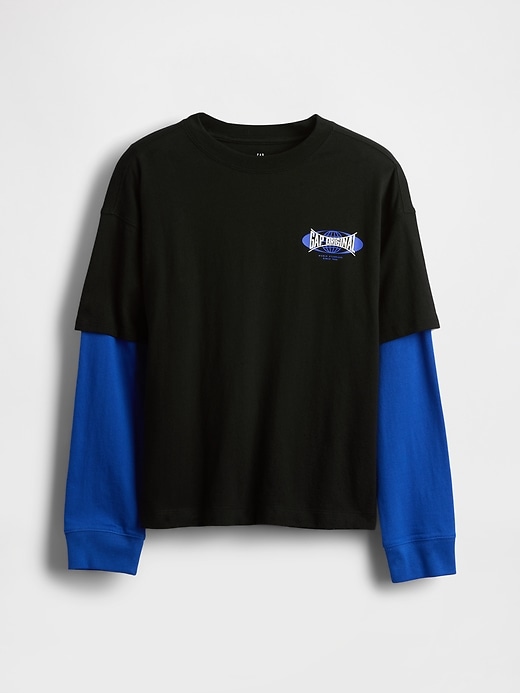 t-shirt grafica 2 in 1 per bambini