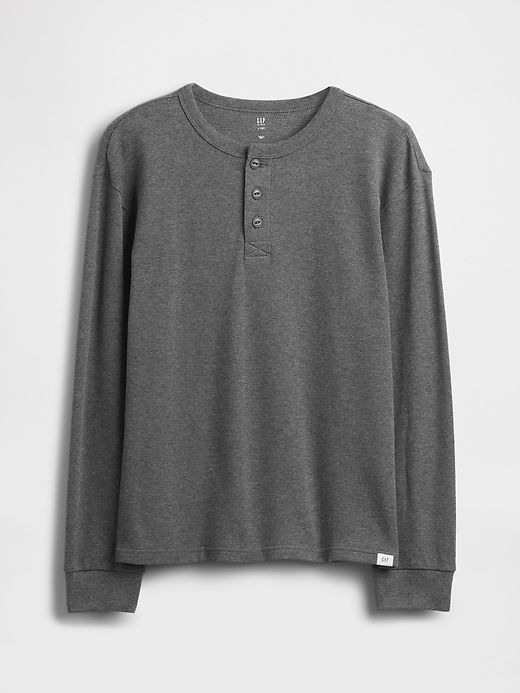 maglietta henley rilassata per bambini