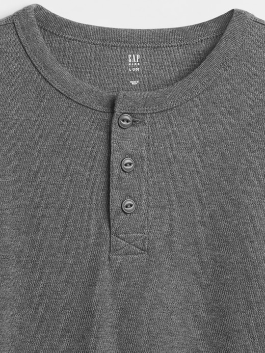 maglietta henley rilassata per bambini