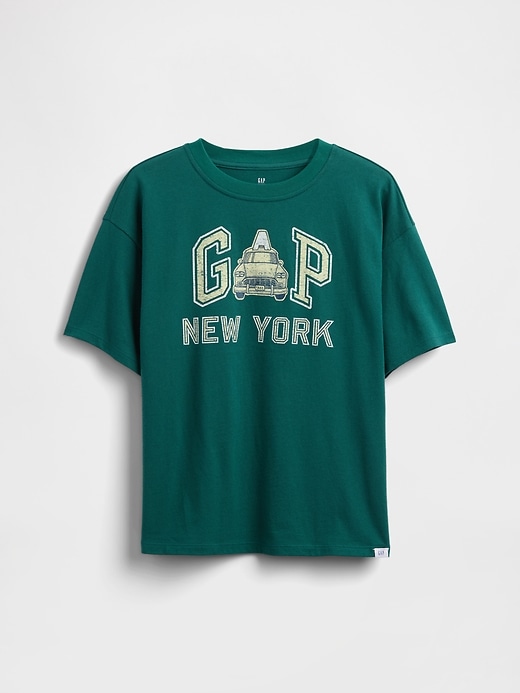 t-shirt con logo grafico rilassato per bambini