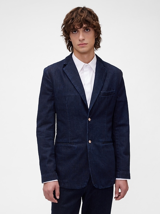 blazer in denim gapstudio