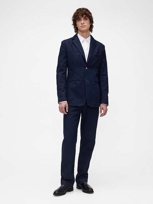 blazer in denim gapstudio