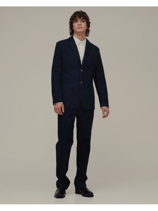blazer in denim gapstudio