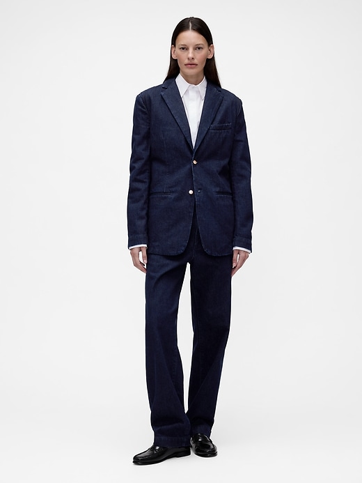 blazer in denim gapstudio