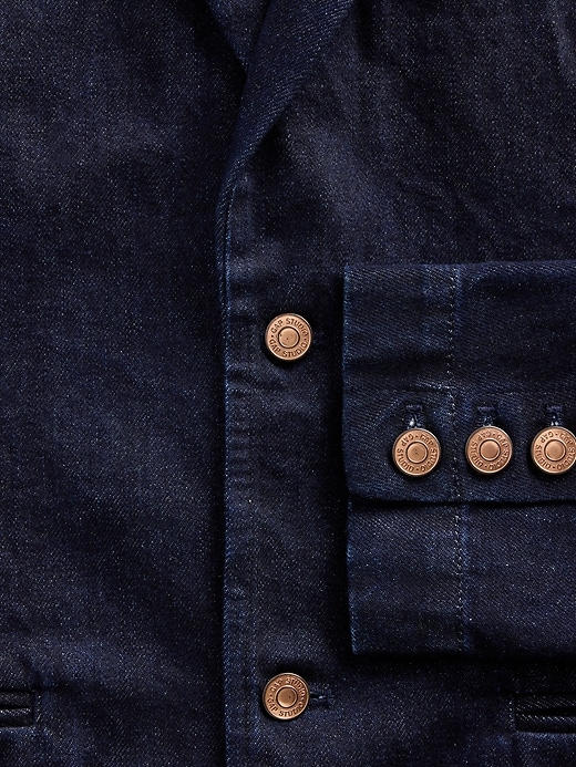 blazer in denim gapstudio