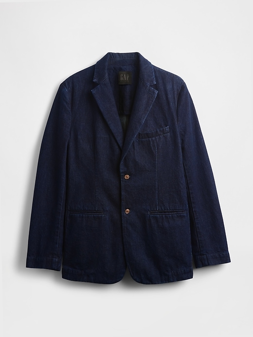 blazer in denim gapstudio