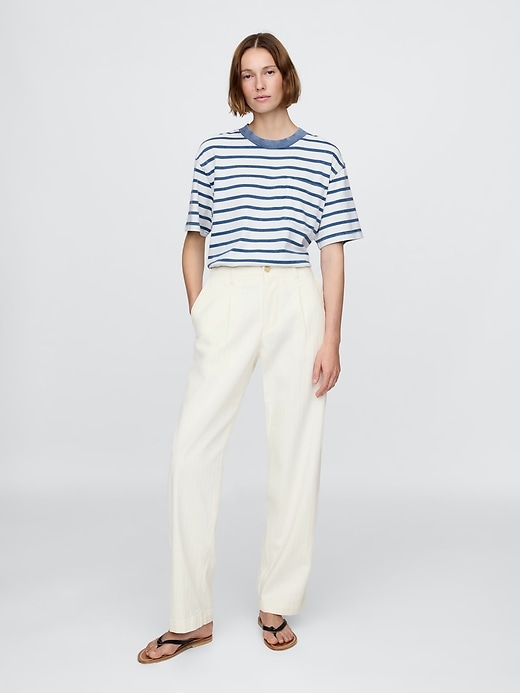 pantaloni in denim plissettato per adulti gap × dÔen
