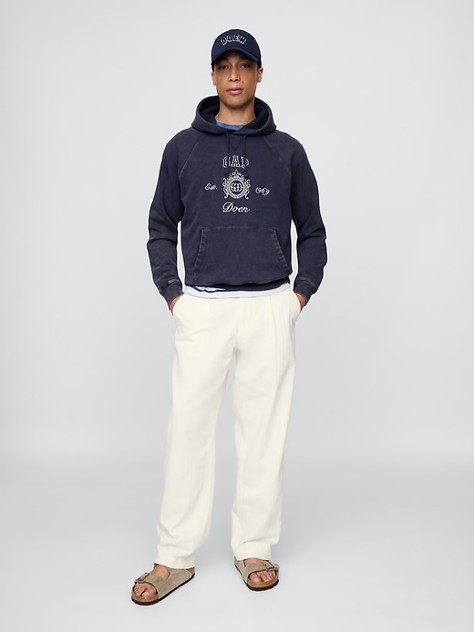 pantaloni in denim plissettato per adulti gap × dÔen