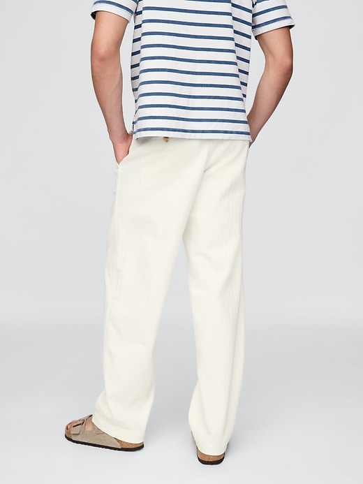 pantaloni in denim plissettato per adulti gap × dÔen