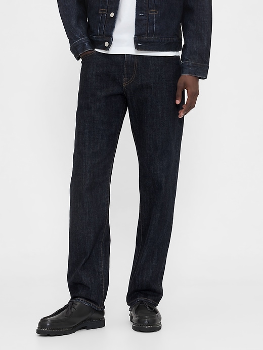 jeans dritti e rilassati pesanti