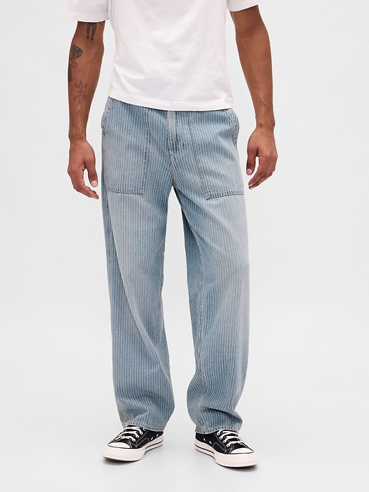 jeans larghi