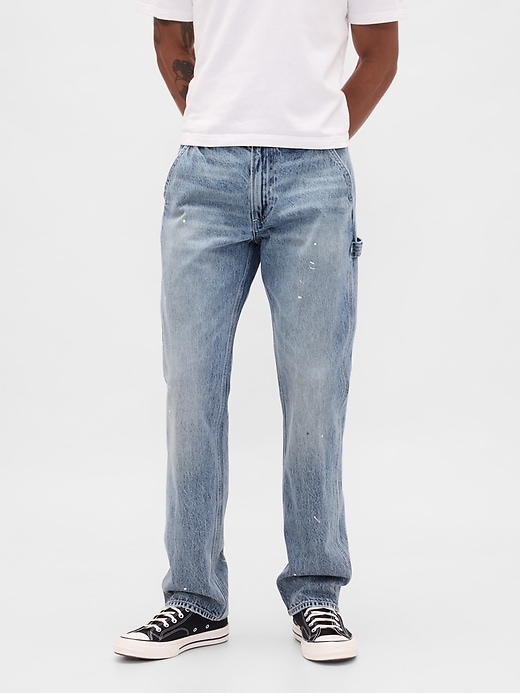 jeans da carpentiere dritti e rilassati