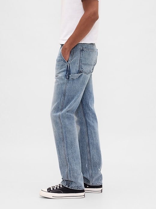 jeans da carpentiere dritti e rilassati