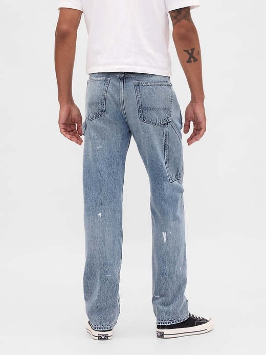 jeans da carpentiere dritti e rilassati